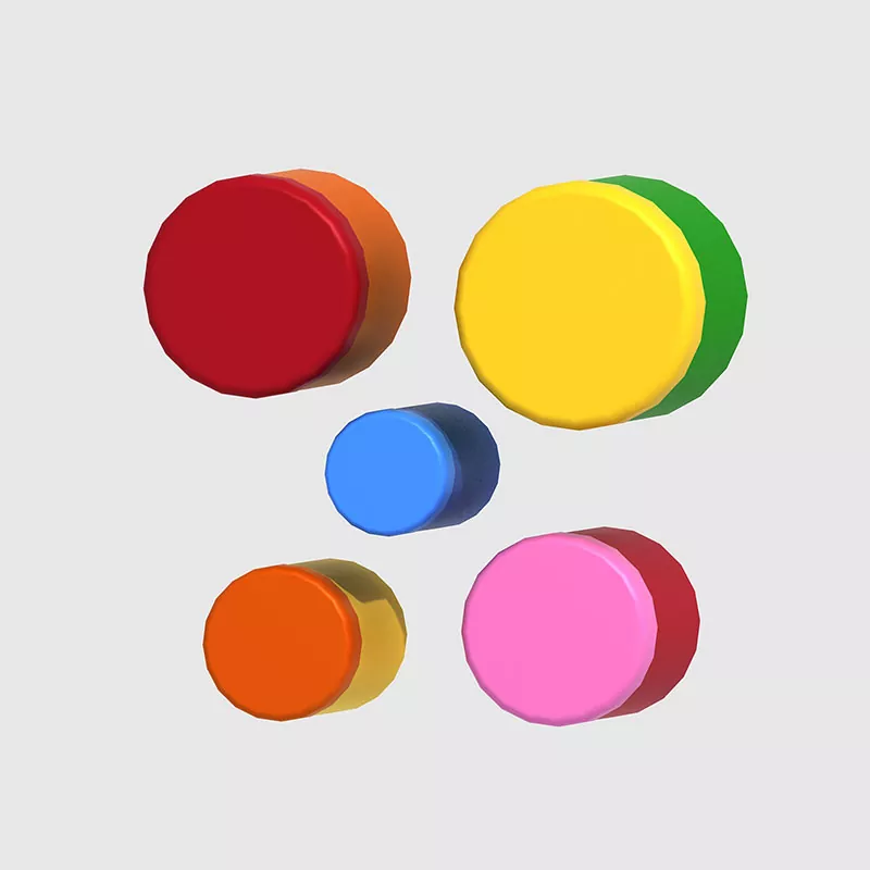 Perkusi Memainkan Drum Warna-warni